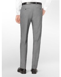 Calvin Klein Straight Fit Solid Wool Suit Pants