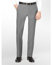 Calvin Klein Straight Fit Solid Wool Suit Pants