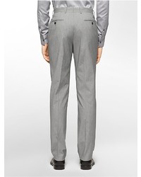 Calvin Klein X Fit Ultra Slim Fit Silver Fine Stripe Suit Pants