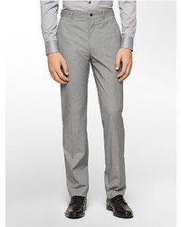 Calvin Klein X Fit Ultra Slim Fit Silver Fine Stripe Suit Pants