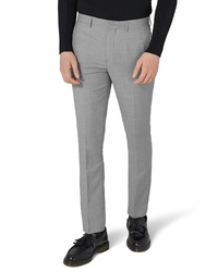 Topman Como Skinny Fit Grey Suit Pants