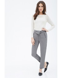 Forever 21 Contemporary Origami Waist Zipper Trousers