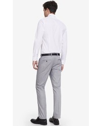 Express Light Gray Oxford Cloth Innovator Suit Pant, $88, Express