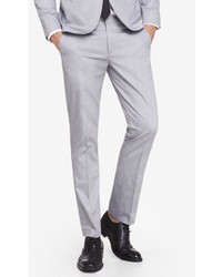 Express Light Gray Oxford Cloth Innovator Suit Pant