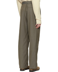 Lemaire Gray Loose Pleated Trousers