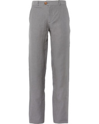 Oliver Spencer Grey Linen Suit Trousers