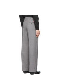 MSGM Grey Pleated Trousers