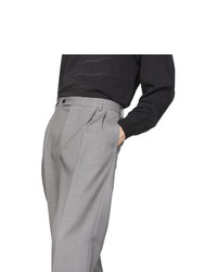 MSGM Grey Pleated Trousers