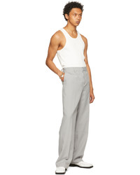 Misbhv Grey Recordings Relaxed Tailored Trousers
