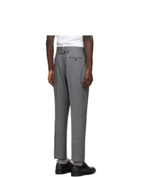 Thom Browne Grey Super 120s Wool Twill Trousers