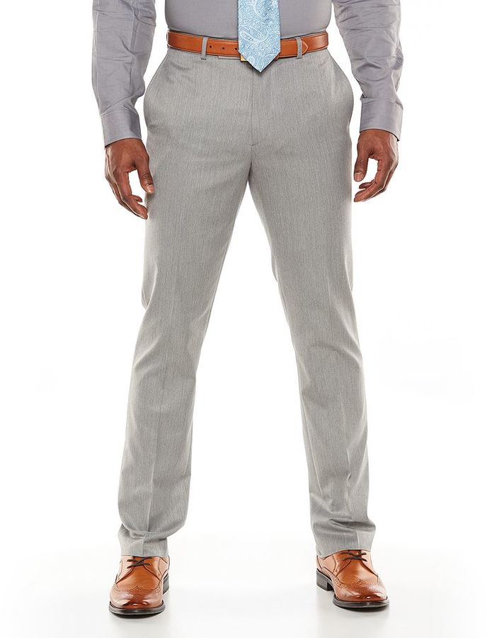Marc Anthony Slim Fit Herringbone Gray Suit Pants, $120, Kohl's