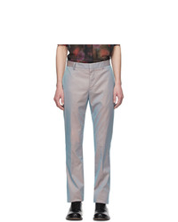 Givenchy Orange And Grey Iridescent Skinny Trousers