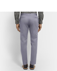 Paul Smith Ps By Grey Slim Fit Cotton Suit Trousers