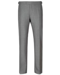 Charles Tyrwhitt Silver Grey British Panama Slim Fit Luxury Suit Pants