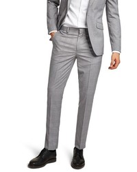 Topman Skinny Fit Check Suit Trousers