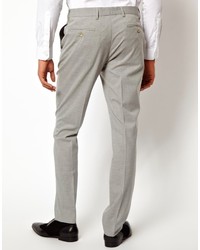Asos Skinny Fit Suit Trousers In Grey