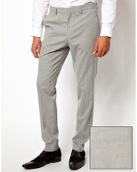 Asos Skinny Fit Suit Trousers In Grey
