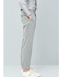 Mango Outlet Slim Fit Patterned Suit Trousers