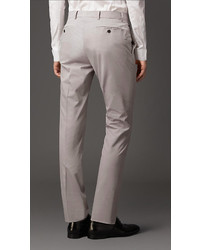 Burberry Slim Fit Stretch Cotton Trousers