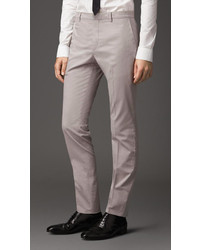 Burberry Slim Fit Stretch Cotton Trousers