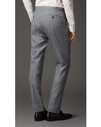 Burberry Slim Fit Wool Blend Trousers