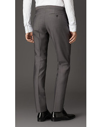 Burberry Slim Fit Wool Mohair Trousers