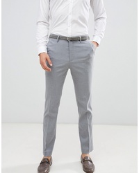 New Look Smart Slim Trousers In Grey