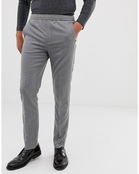 Burton Menswear Smart Slim Trousers In Mid Grey