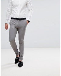 ASOS DESIGN Super Skinny Fit Suit Trousers In Mid Grey