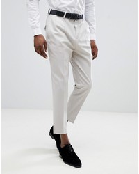 Twisted Tailor Tapered Pleated Trouser In Grey
