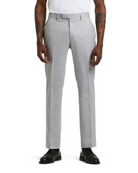 River Island Textured Trousers In Light Grey At Nordstrom
