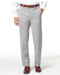 Alfani Traveler Light Grey Solid Slim Fit Pants Only At Macys