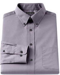 croft & barrow Big Tall Classic Fit Solid Broadcloth Button Down Collar Dress Shirt