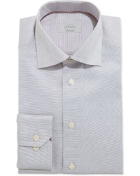 Eton Contemporary Textured Dress Shirt Whitebrown