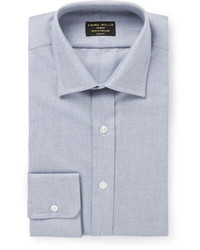 Emma Willis Grey Cotton And Cashmere Blend Shirt