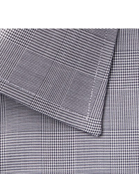 Tom Ford Grey Slim Fit Prince Of Wales Checked Cotton Shirt