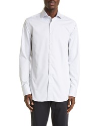 Canali Impeccabile Dress Shirt In Light Grey At Nordstrom