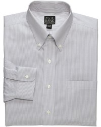 Jos. A. Bank Traveler Tailored Fit Pinpoint Fine Line Buttondown Collar Dress Shirt