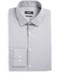 BOSS Sharp Fit Solid Dress Shirt