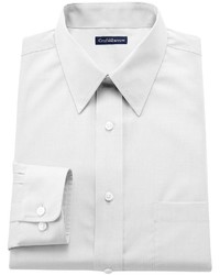 croft & barrow Slim Fit Solid Easy Care Point Collar Dress Shirt