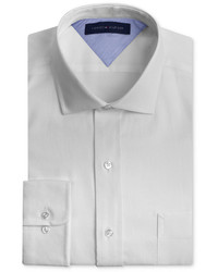 Tommy Hilfiger Slim Fit Textured Solid Dress Shirt