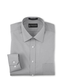Stafford Easy Care Poplin Dress Shirt Rockefeller Grey