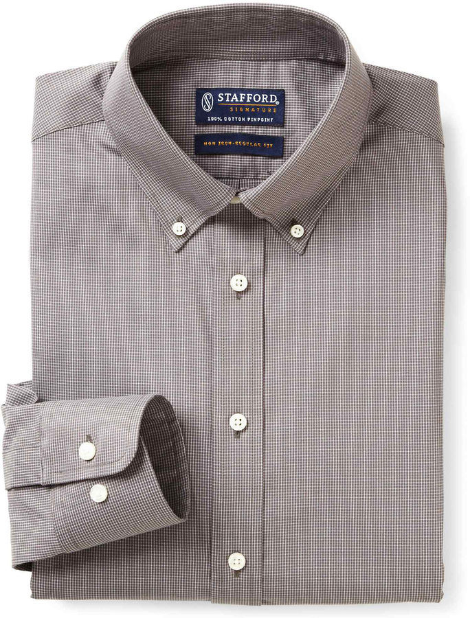 Non Iron Cotton Pinpoint Oxford Shirt ...
