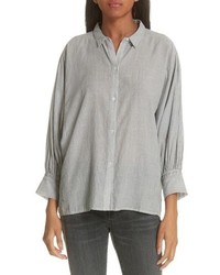 Nili Lotan Trenton Stripe Cotton Shirt