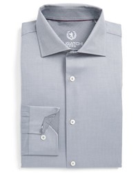 Bugatchi Trim Fit Solid Dress Shirt