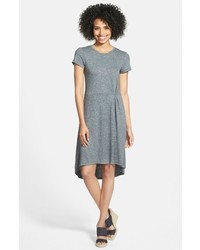 Halogen French Terry Short Sleeve Dress