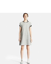 Uniqlo Jacquard Short Sleeve Dress