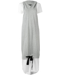Twin-Set Layered Hooded Dress