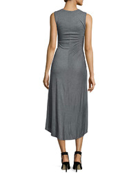 A.L.C. Nicole Ruched Sleeveless Dress Heather Gray