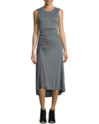 A.L.C. Nicole Ruched Sleeveless Dress Heather Gray